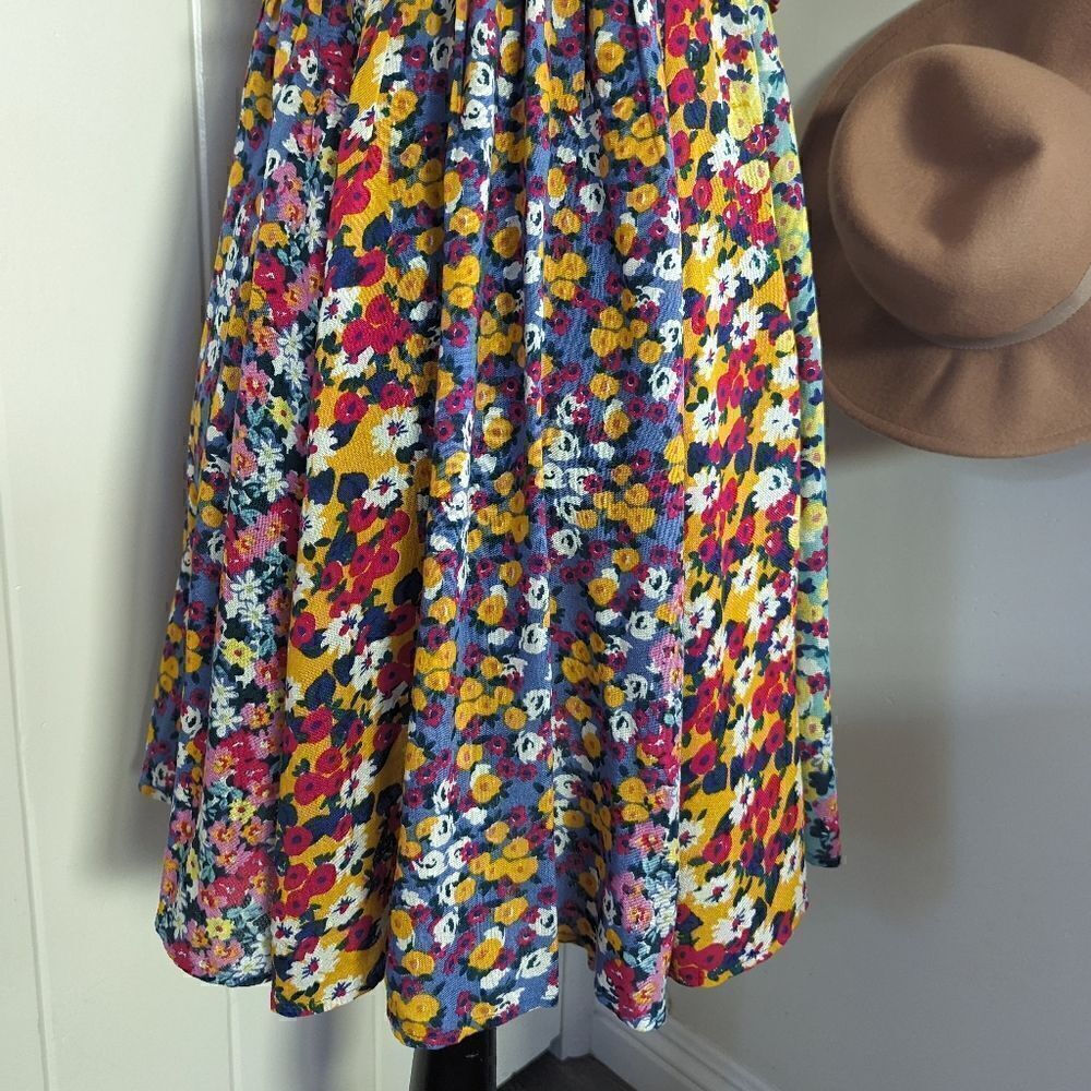 Patrons of Peace Floral Dress XS Coastal Cowgirl 90s Boho Romantic Gardencore - Picture 5 of 14